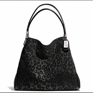 Coach leopard print purse